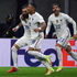 France's Benzema, Mbappe and Hernandez celebrate