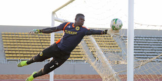 Tusker goalkeeper Brian Bwire