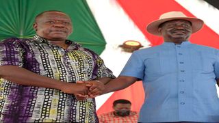 Fred Matiang'i and Raila Odinga