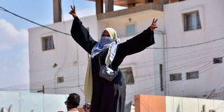 Sudanese protesters streets