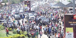 DP William Ruto motorcade stoned kondele