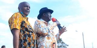 Raila Odinga and Kivutha Kibwana