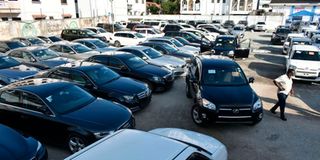 Second-hand cars yard