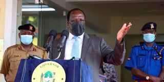 Kakamega Governor Wycliffe Oparanya