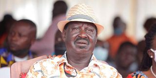 ODM leader Raila Odinga. 