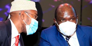 Wafula Chebukati and Marjan Hussein Marjan 