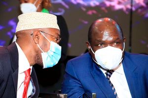 Wafula Chebukati and Marjan Hussein Marjan 
