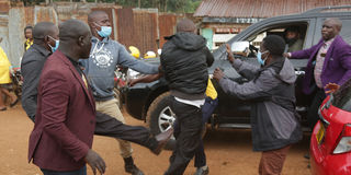 Chaotic scenes Itibo market in Kisii