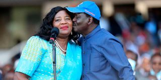 Raila Odinga and Ida Odinga