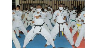 Opening ceremony of the Mombasa Open Tong IL Moo-Do International Martial Arts Championship