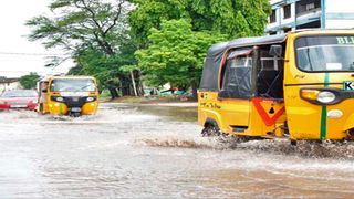 Flooded road