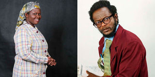Comedians Jemutai and Profesa Hamo.