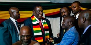 Zimbabwe President Emmerson Mnangagwa