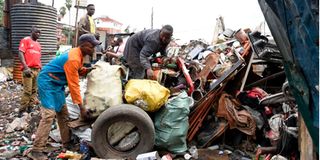 Scrap metal yard