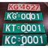 Number plates 