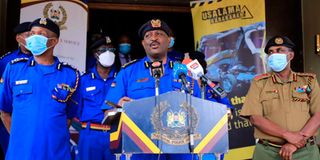 Inspector General of Police Hilary Mutyambai