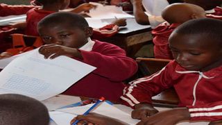 Pupils at Arya Primary School in Kisumu