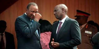 President Uhuru Kenyatta and William Ruto 