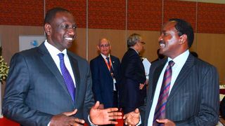 Deputy President William Ruto former Vice President Kalonzo Musyoka