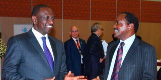 Deputy President William Ruto former Vice President Kalonzo Musyoka