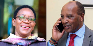 Sicily Kariuki and Francis Kimemia