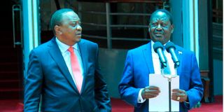 Uhuru Kenyatta and Raila Odinga