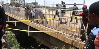 car crash scene along Ngong Road