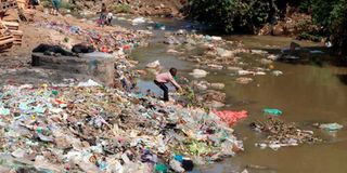 nairobi river, pollution