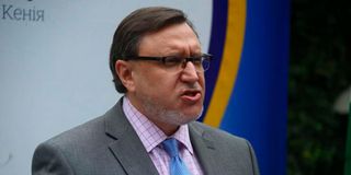 Ukraine’s ambassador to Kenya Andrii Pravednyk