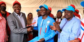 John Lonyangapou Jubilee Party Secretary General Raphael Tuju 