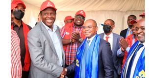 John Lonyangapou Jubilee Party Secretary General Raphael Tuju 