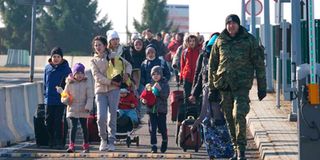 Poland Ukraine border crossing