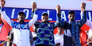 Uhuru Raila, Kalonzo Azimio-One Kenya Coalition