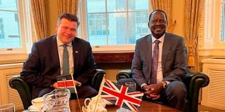 Raila Odinga meets UK Armed Forces Minister James Heappey