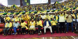 Delegates at the UDA NDC at Kasarani Stadium