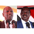 William Ruto and Raila Odinga 