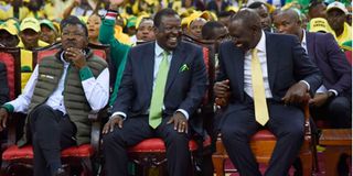 William Ruto, Moses Wetangula and Musalia Mudavadi 