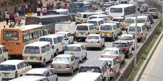 Thika Road Traffic jam