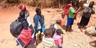 Baringo residents flee