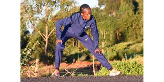 Brigid Kosgei training