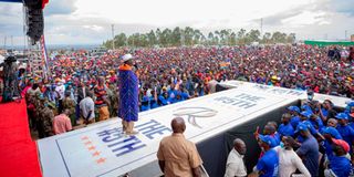 Raila Odinga campaigns