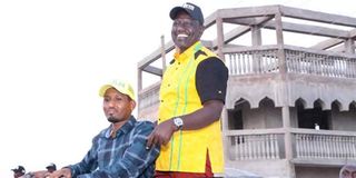 DP William Ruto during campaigns in Wajir 