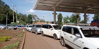 Motorists fuel shortage Kutus town