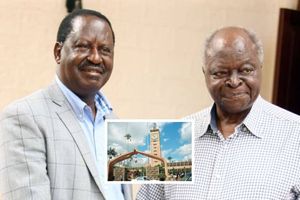 Mwai Kibaki and Raila Odinga