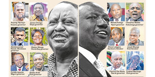 William Ruto and Raila Odinga