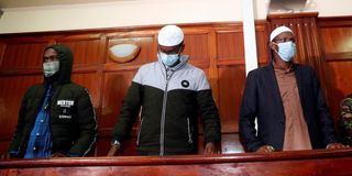 Hussein Hassan, Liban Abdullah Omar and Mohamed Ahmed