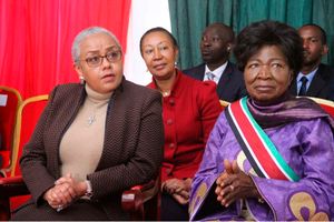 Margaret Kenyatta and Phoebe Asiyo
