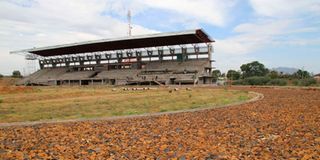 The main pavilion of Homa Bay County stadium 