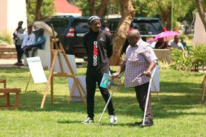 Participants arrive for the launch of the Missing Voices 2021 report