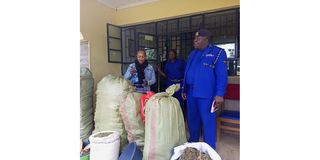 Bhang seized from a home in Ithanga